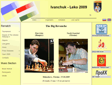 Tablet Screenshot of ivanchuk-leko.chess32x64.org